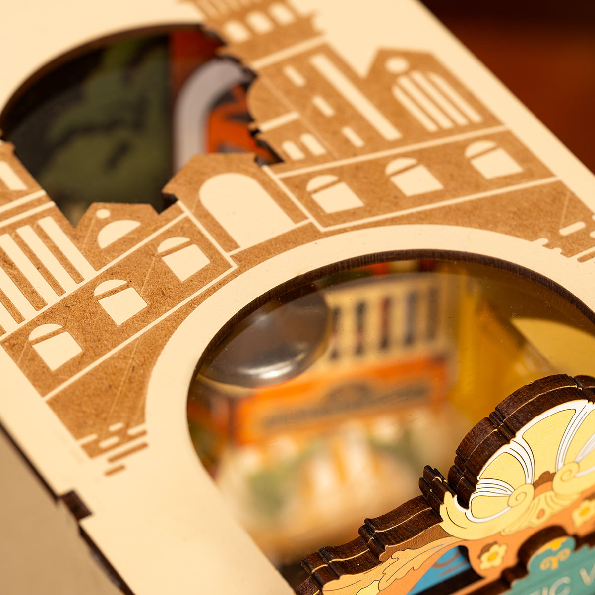 Romantic Venice DIY Book Nook Shelf Insert