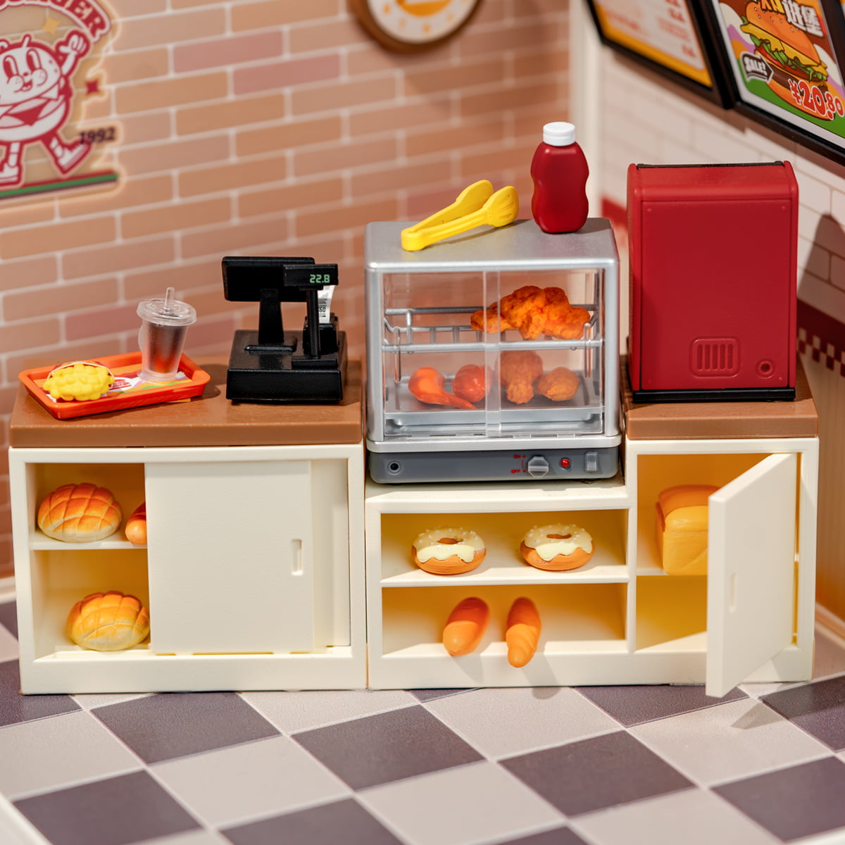 Yum Yum Burgers DIY Miniature House