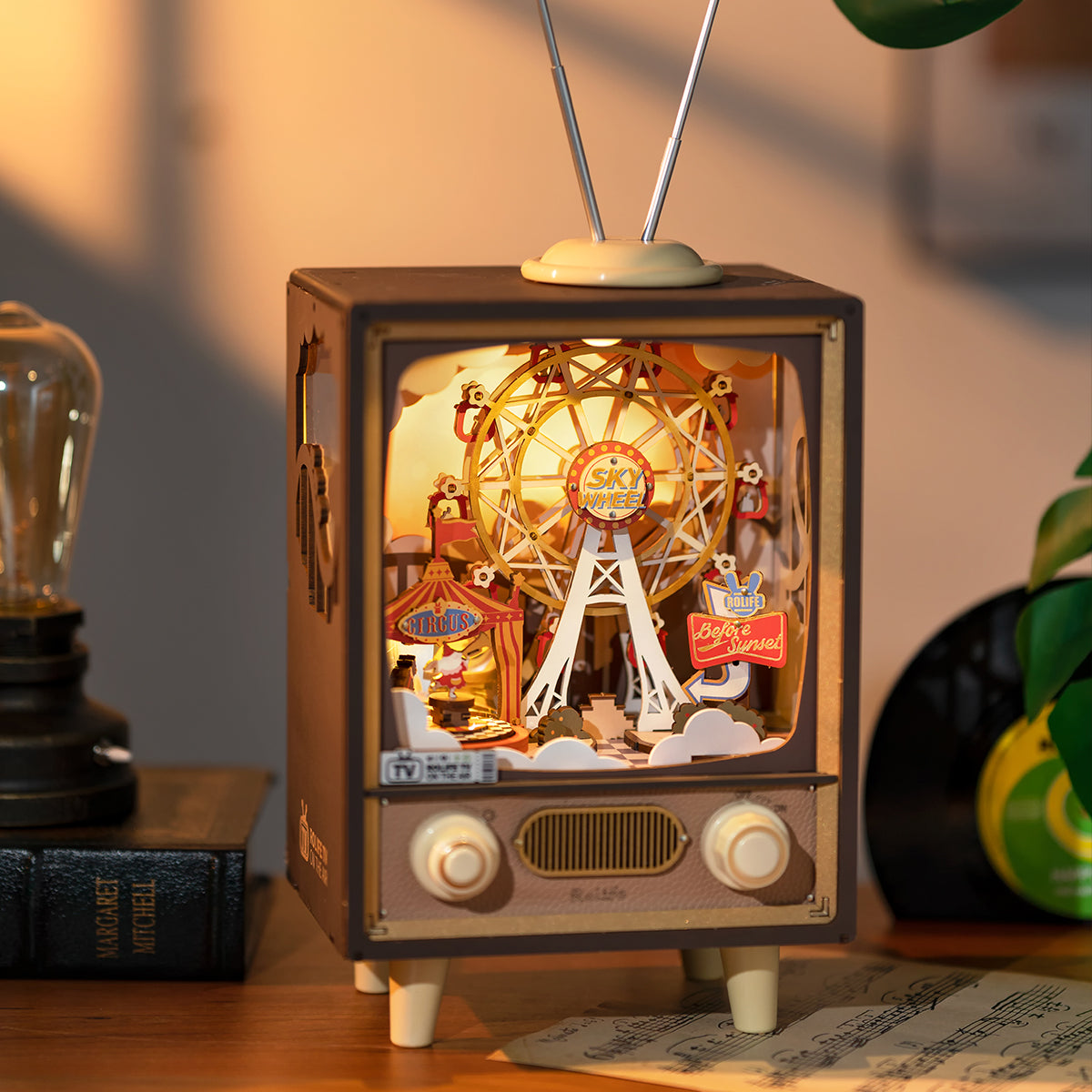 Sunset Carnival DIY Music Box 3D Puzzle