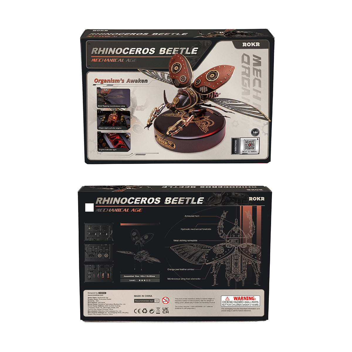 Rhinoceros Beetle Model DIY 3D Puzzle