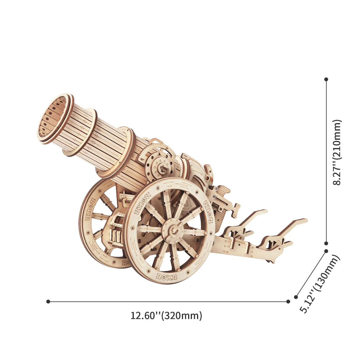 Wheeled Siege Artillery 3D Puzzle