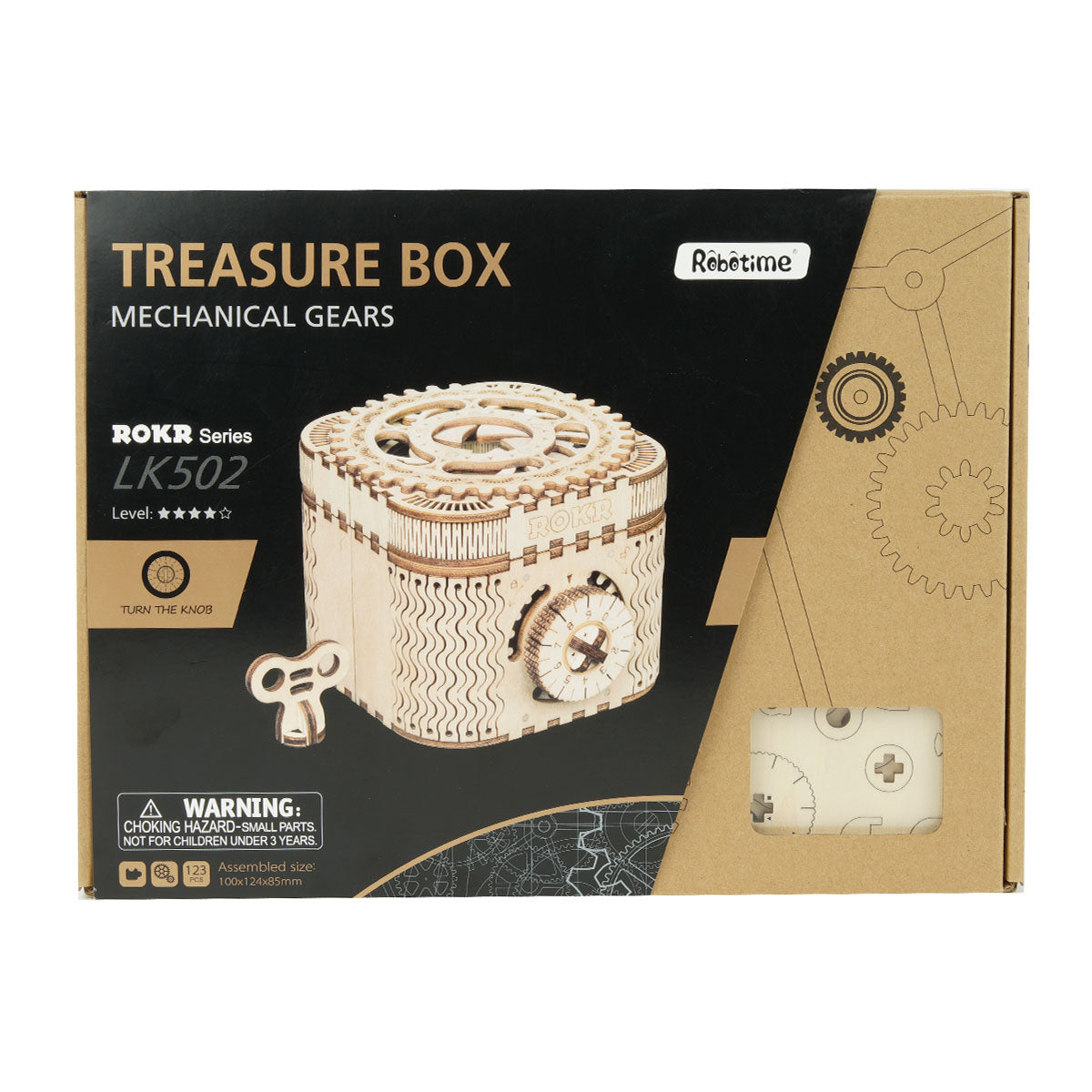 Treasure Box Mechanical Gears 3D Puzzle