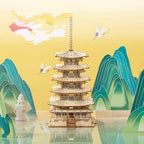 Five-storied Pagoda DIY 3D Puzzle