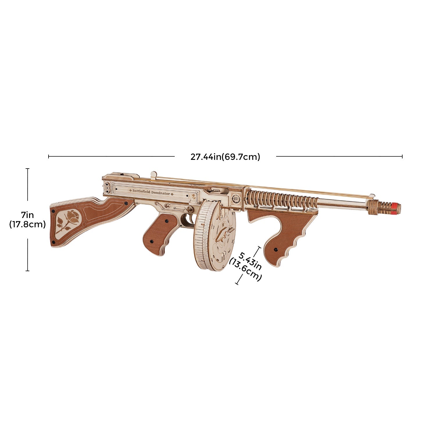 Thompson Submachine Toy Gun 3D Puzzle