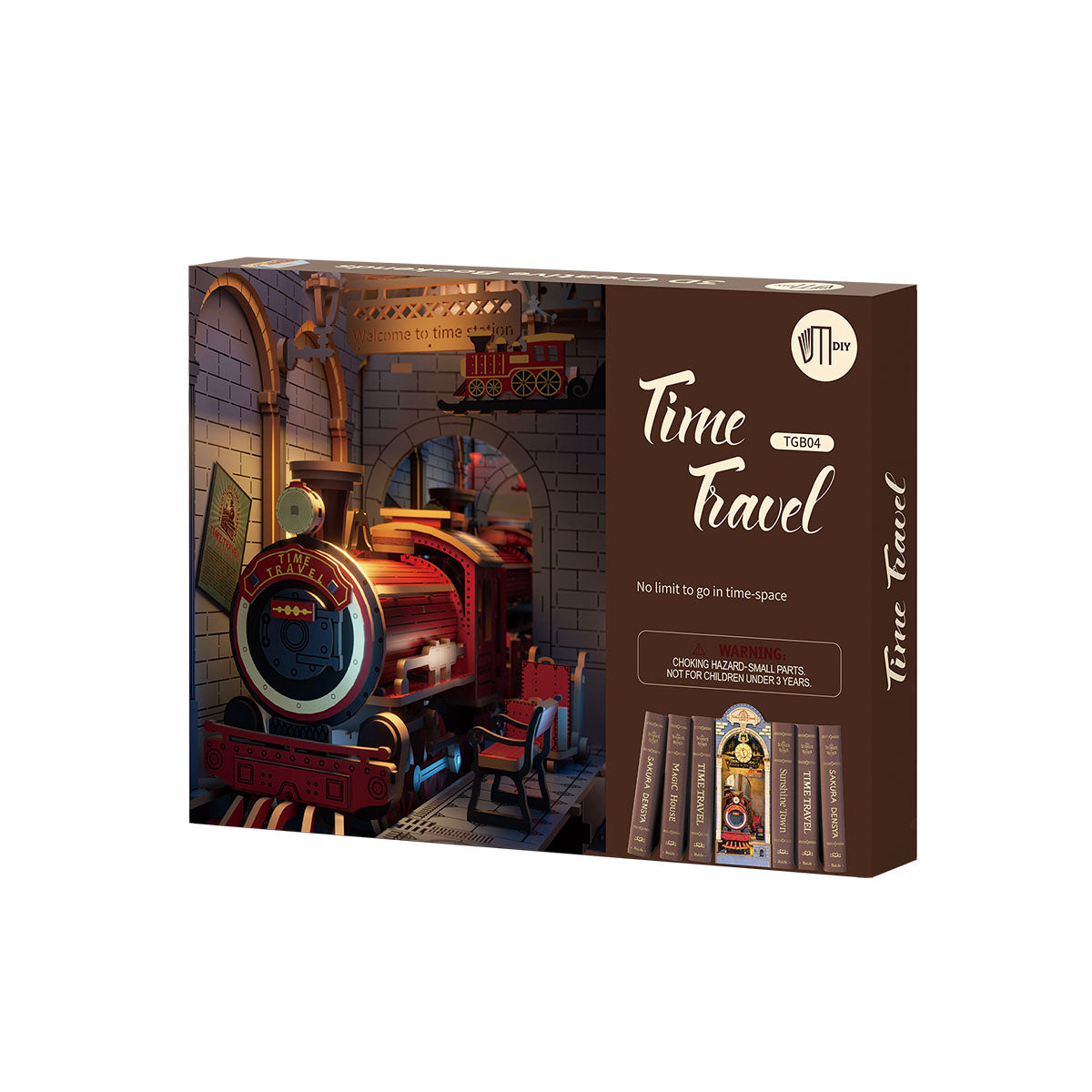 Time Travel DIY Book Nook Shelf Insert