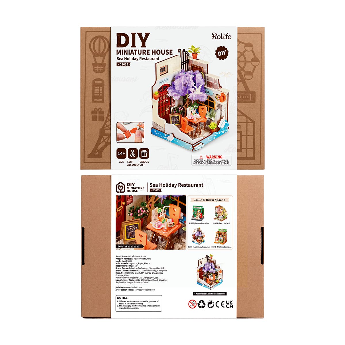 Sea Holiday Restaurant DIY Miniature House