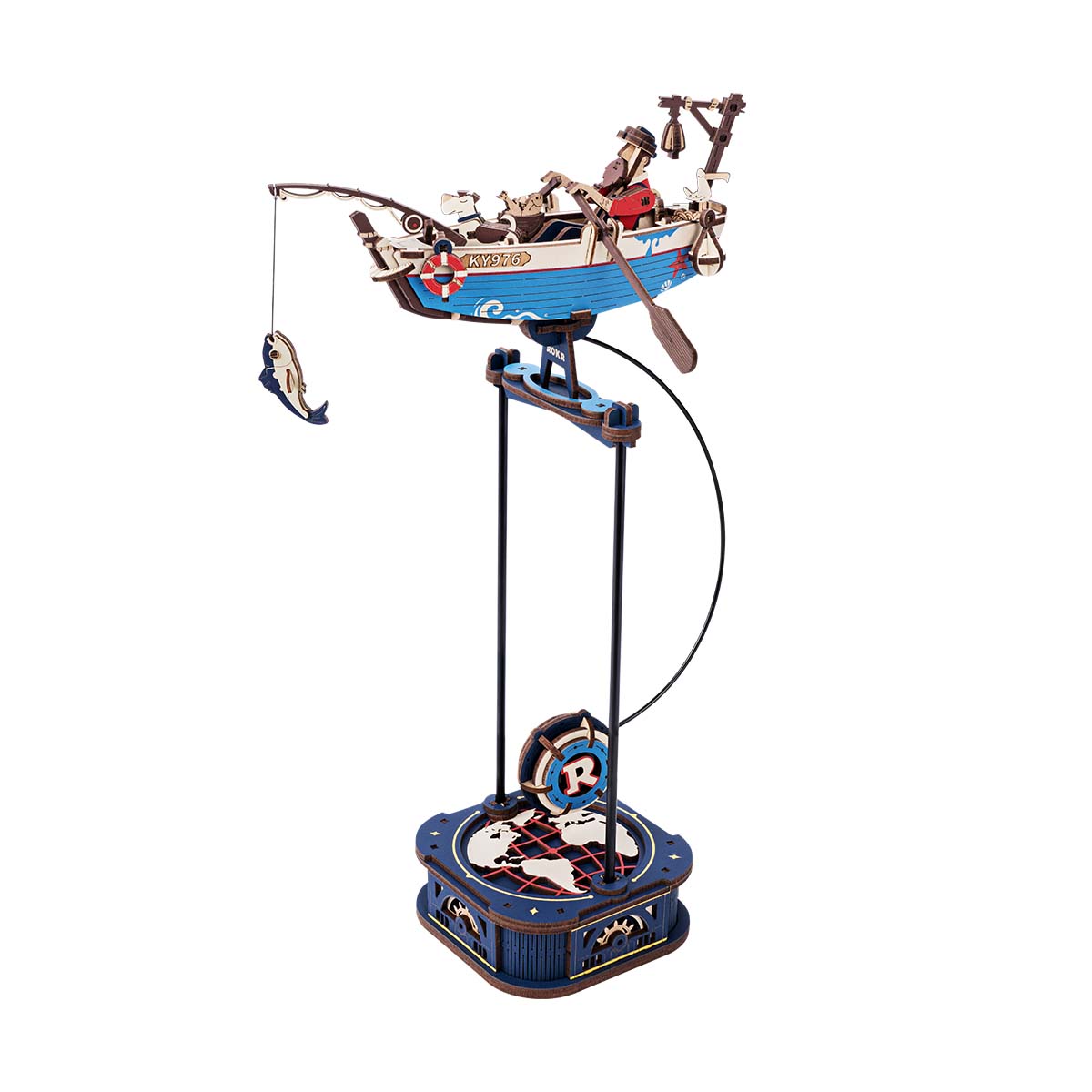 Ocean Fisher Pendulum Balance Toy 3D Puzzle