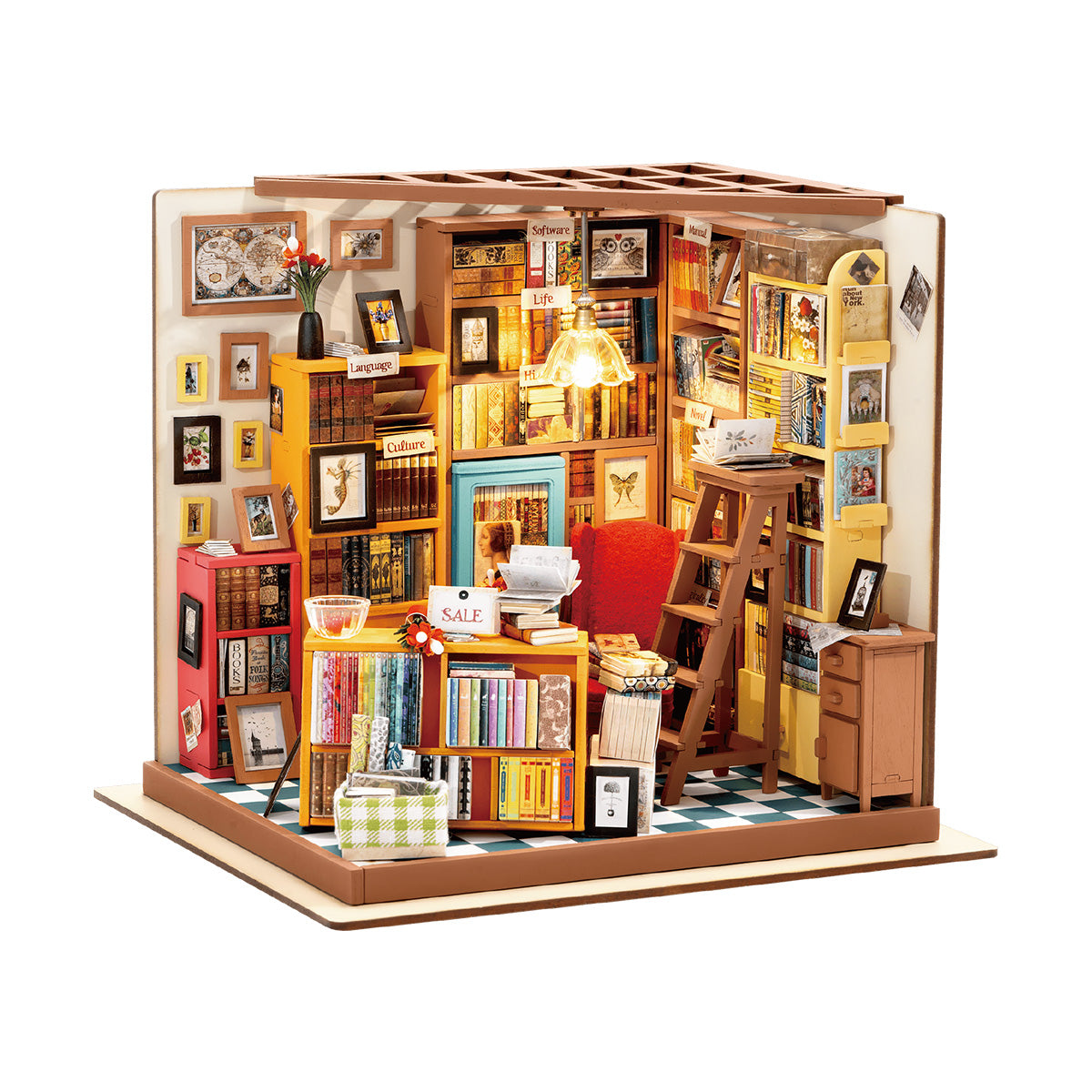 Sam's Study Library DIY Miniature House