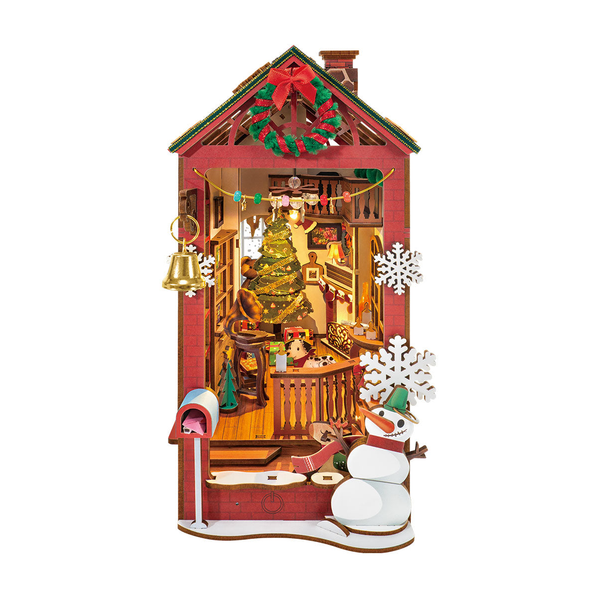 Christmas Indoor Scene DIY Book Nook