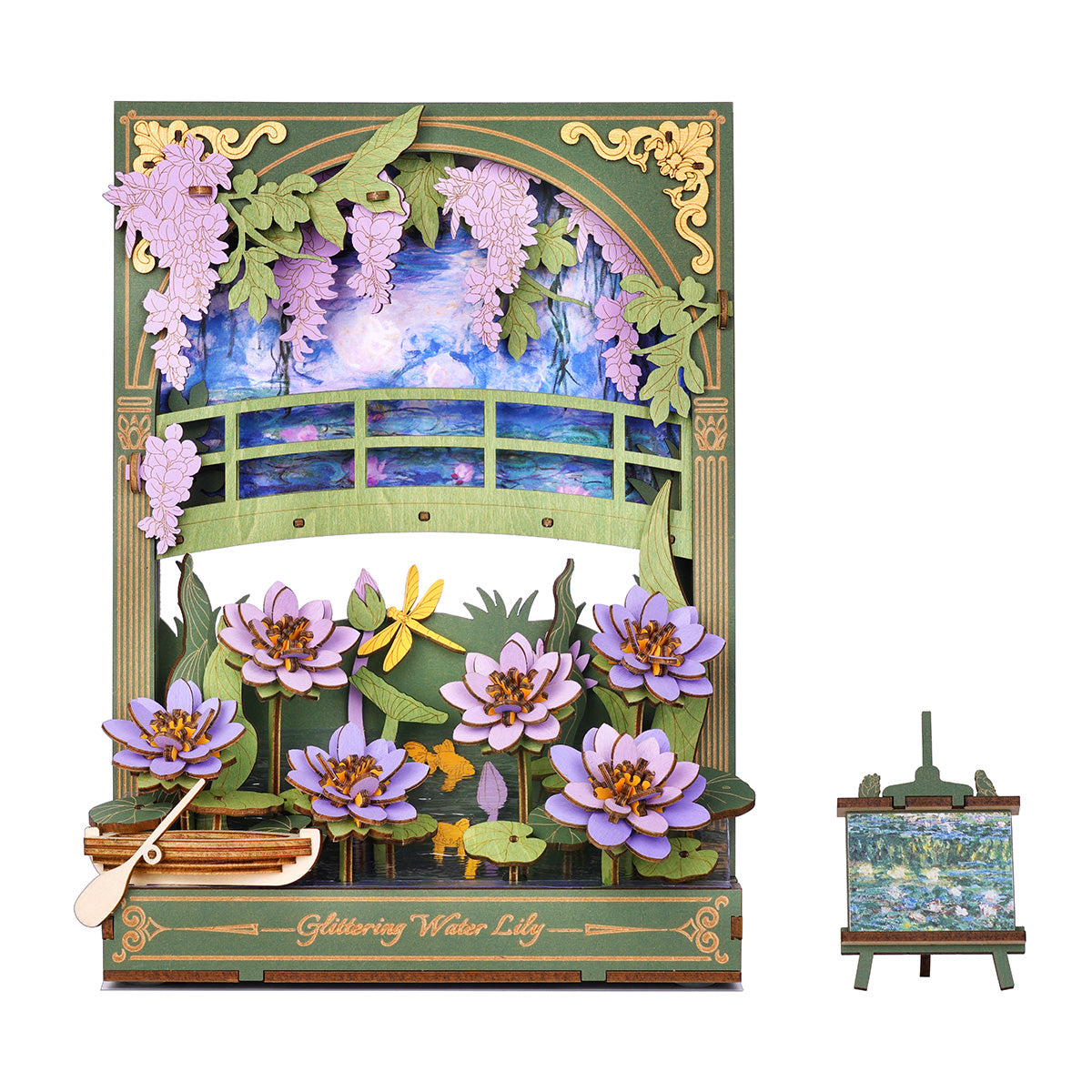 Glittering Water Lily Wall Art 3D Puzzle