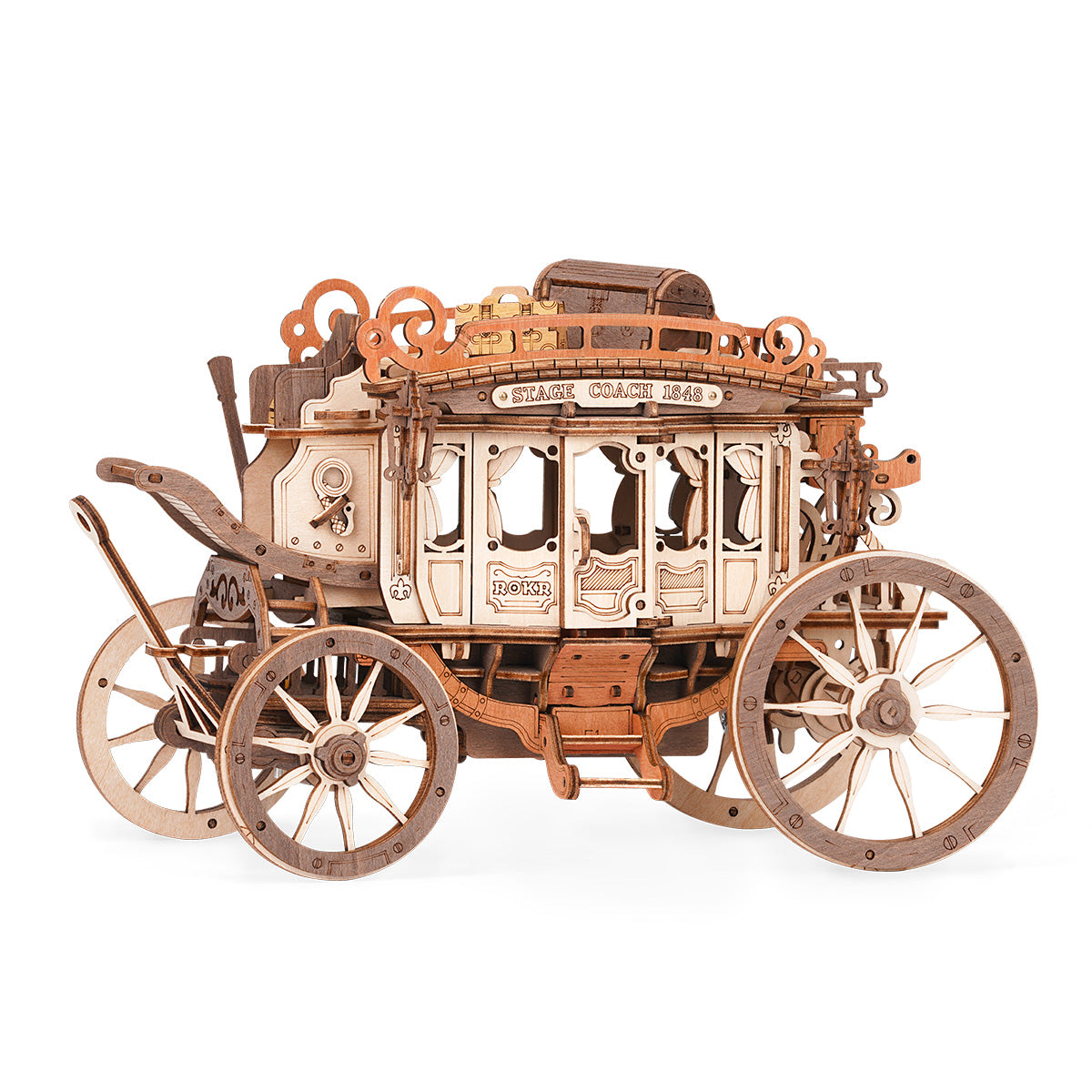 Stagecoach Mechanical Music Box 3D Puzzle