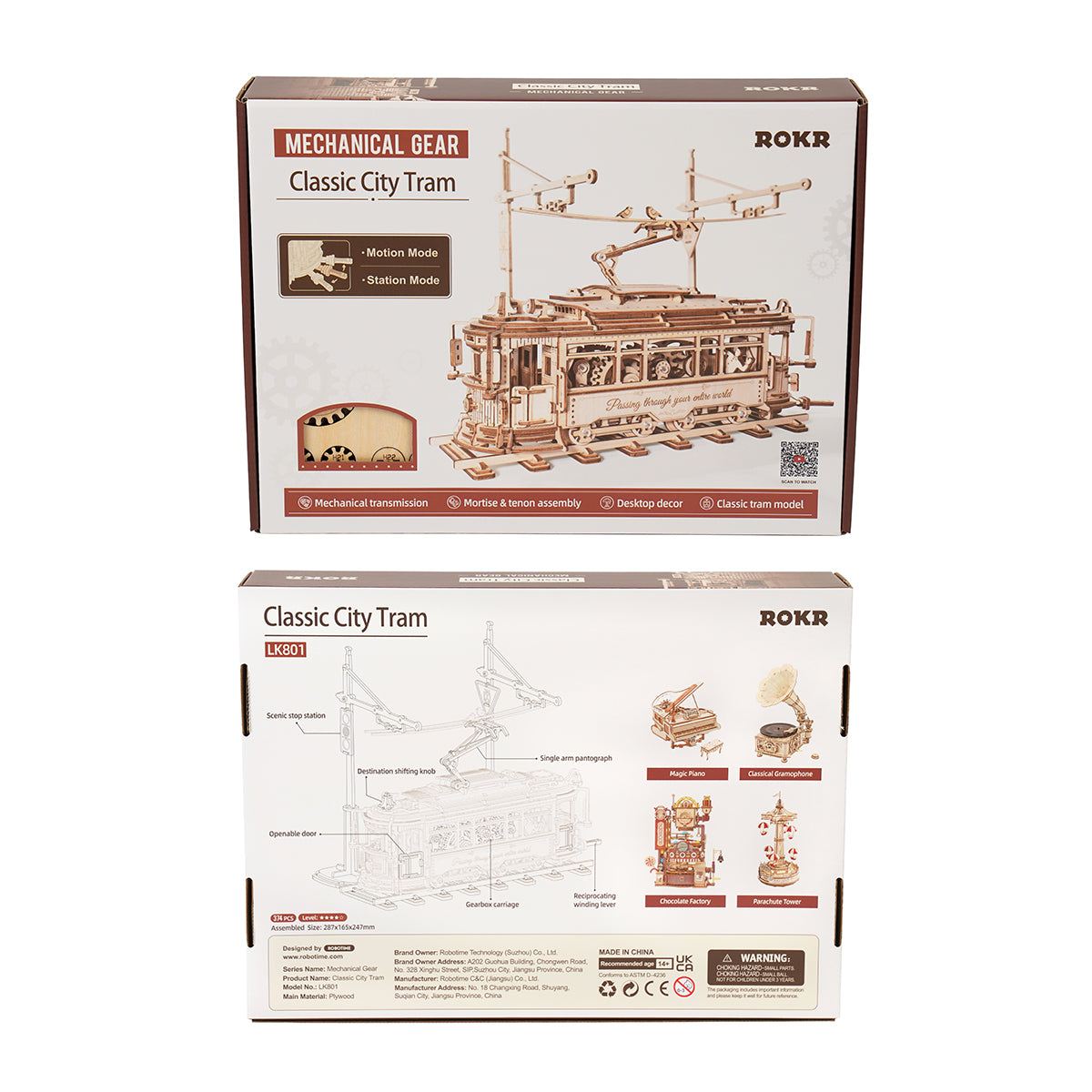 Classic City Tram 3D Puzzle