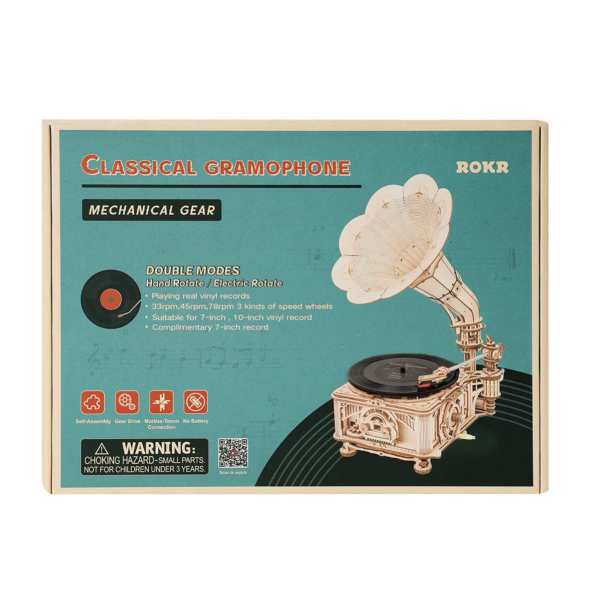 Classic Gramophone 3D Puzzle (Electric Version)