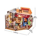 Corner Bookstore DIY Miniature House