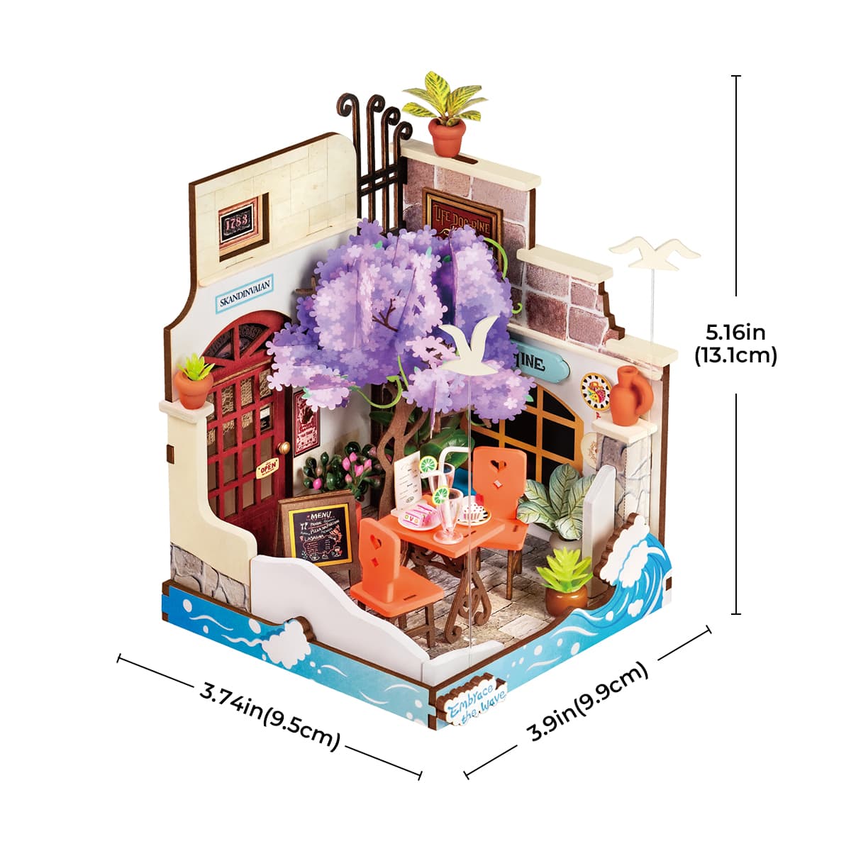 Sea Holiday Restaurant DIY Miniature House