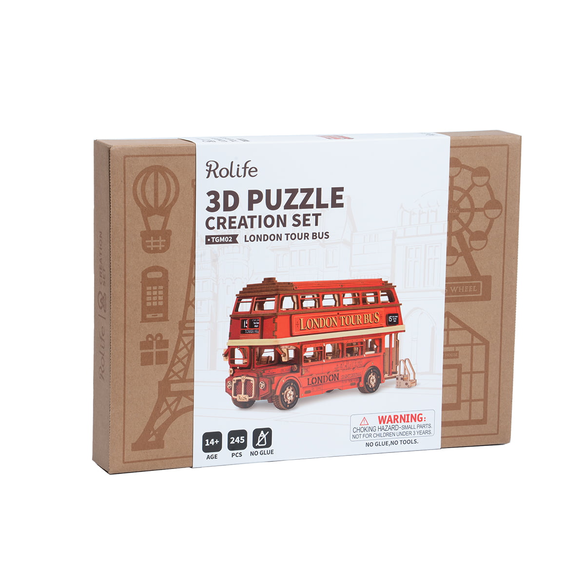 London Tour Bus 3D Puzzle