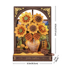 Golden Sunflower Wall Art 3D Puzzle