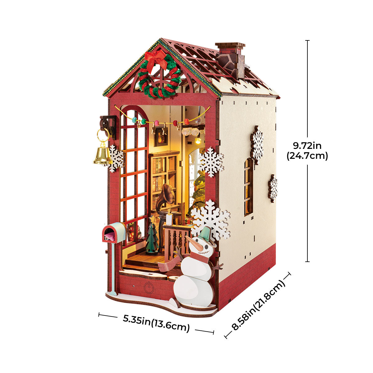 Christmas Indoor Scene DIY Book Nook