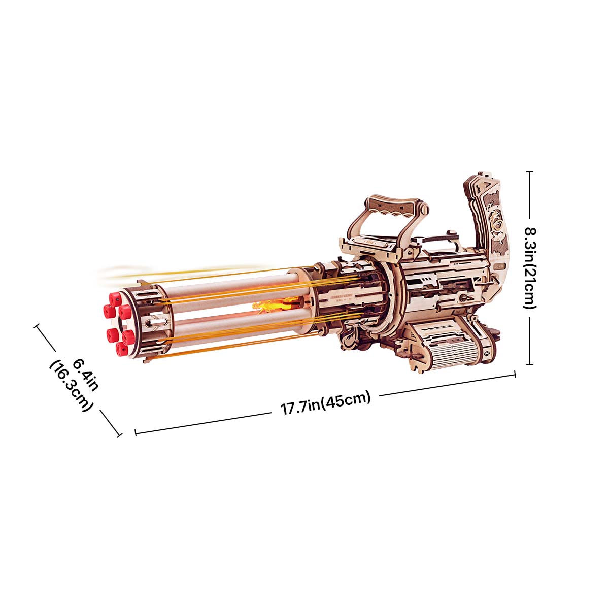 Rotating-Barrel Machine Toy Gun 3D Puzzle