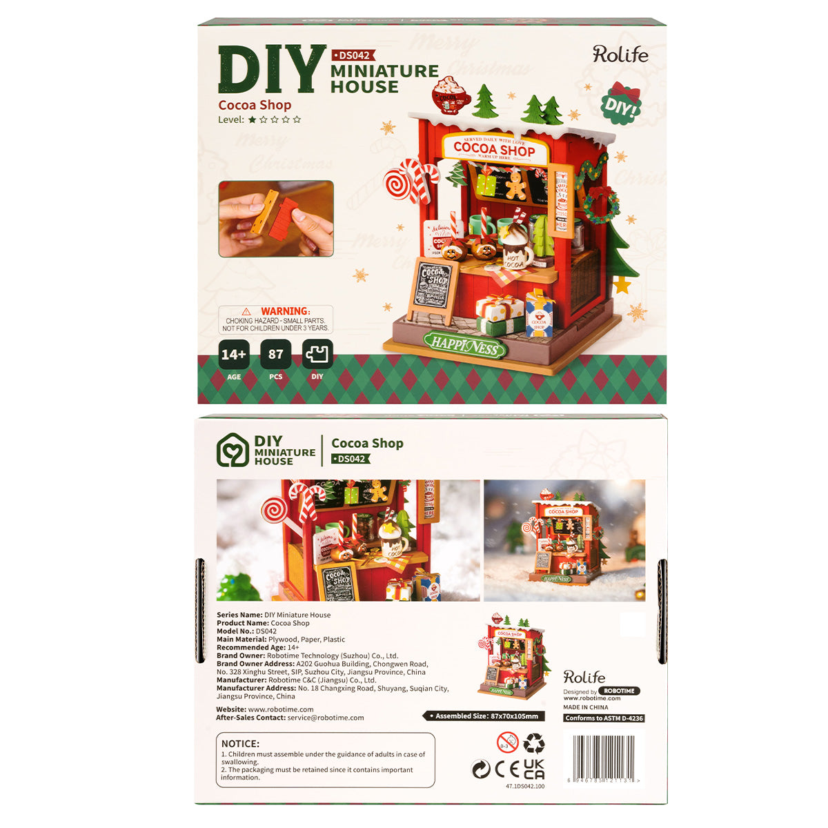 Cocoa Shop DIY Miniature House