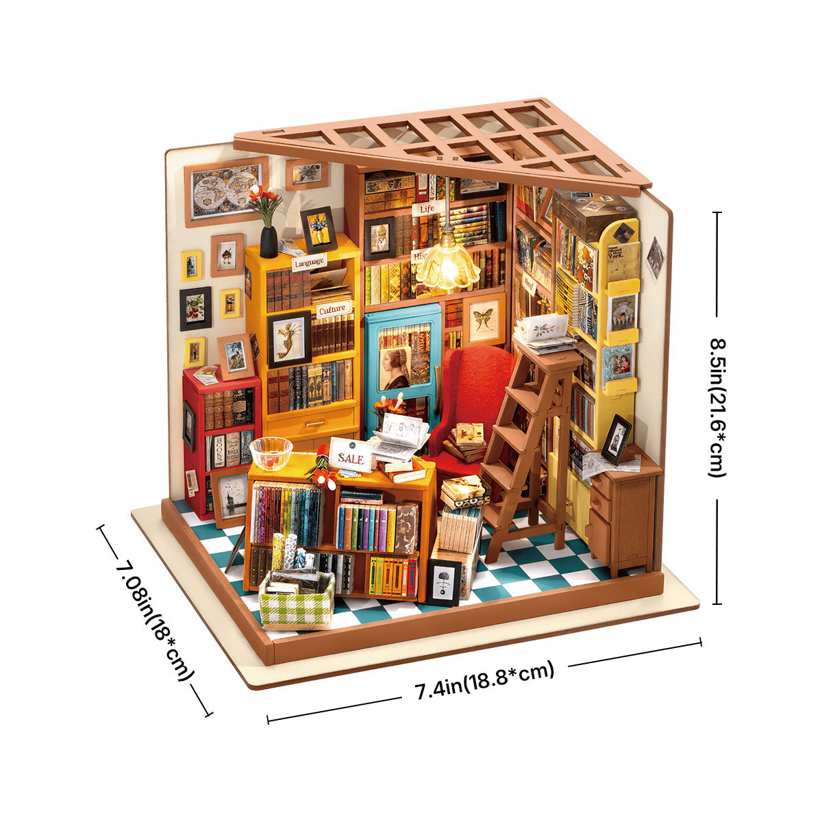 Sam's Study Library DIY Miniature House