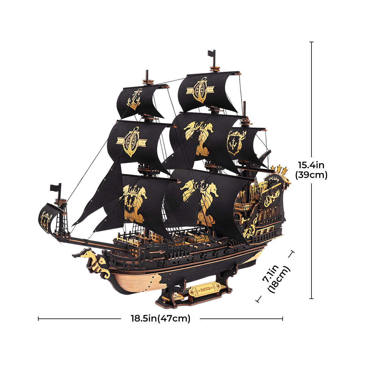 The Seahorse Barque 3D Puzzle