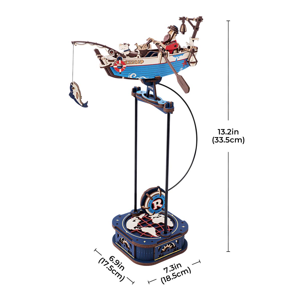 Ocean Fisher Pendulum Balance Toy 3D Puzzle