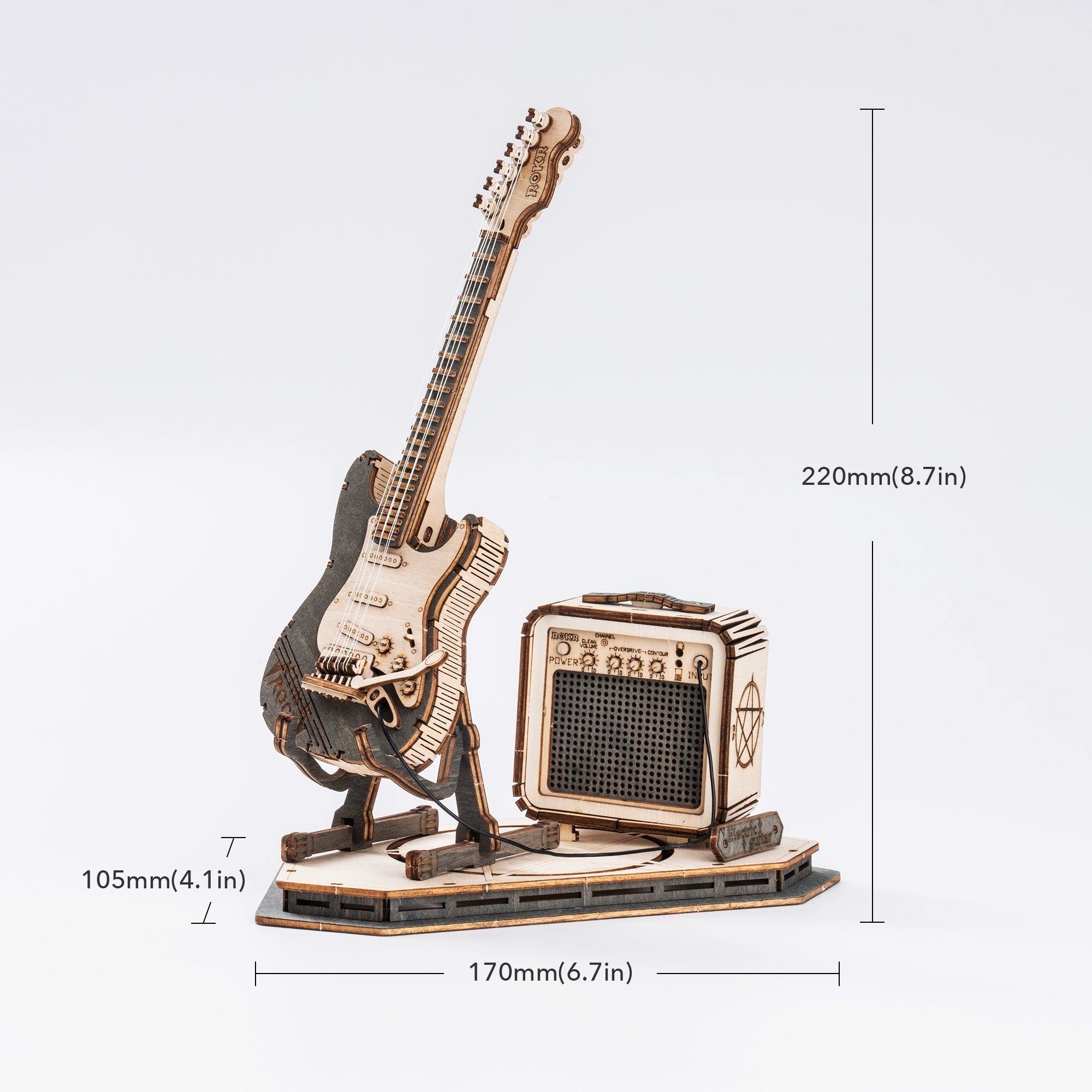 Electric Guitar Model 3D Puzzle