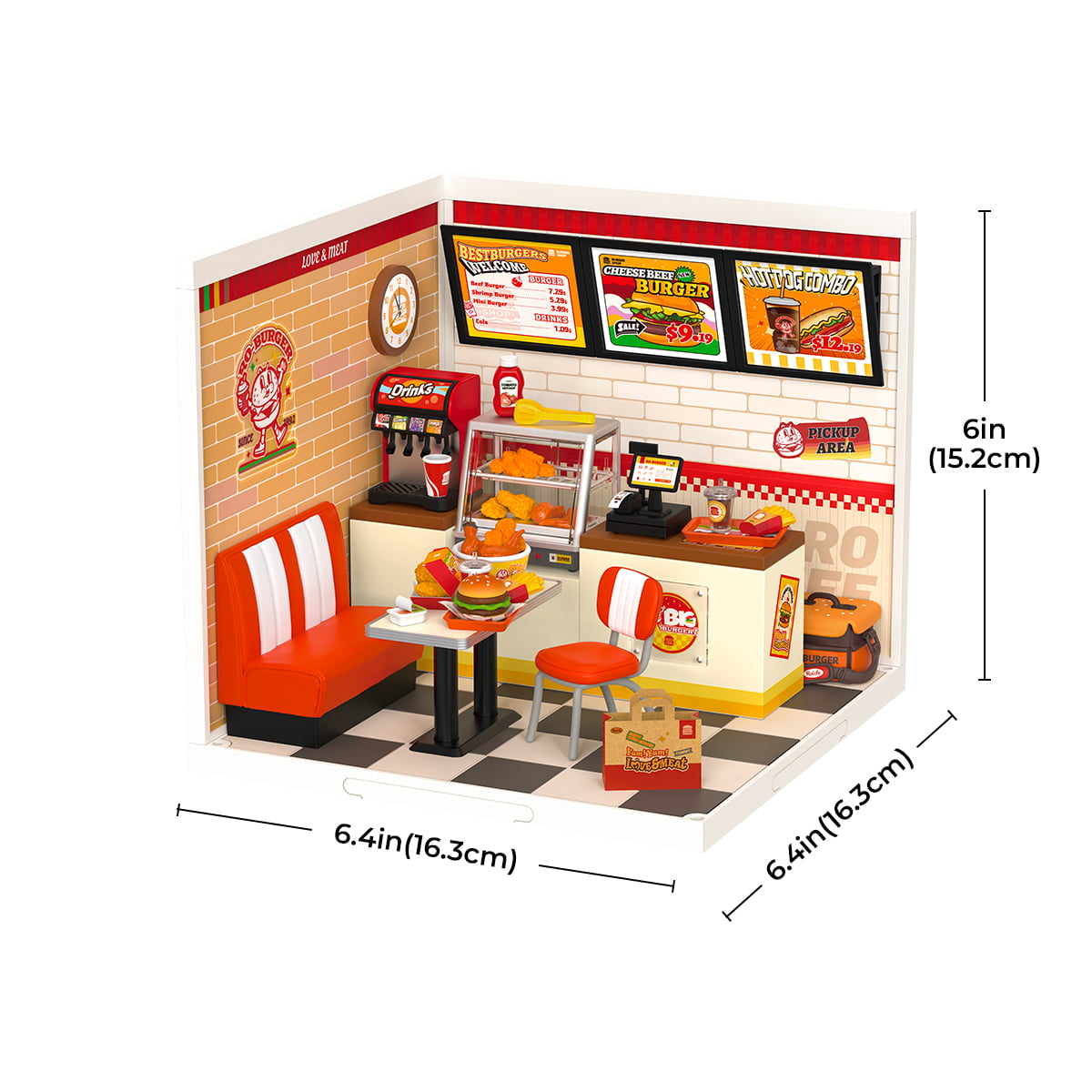 Yum Yum Burgers DIY Miniature House