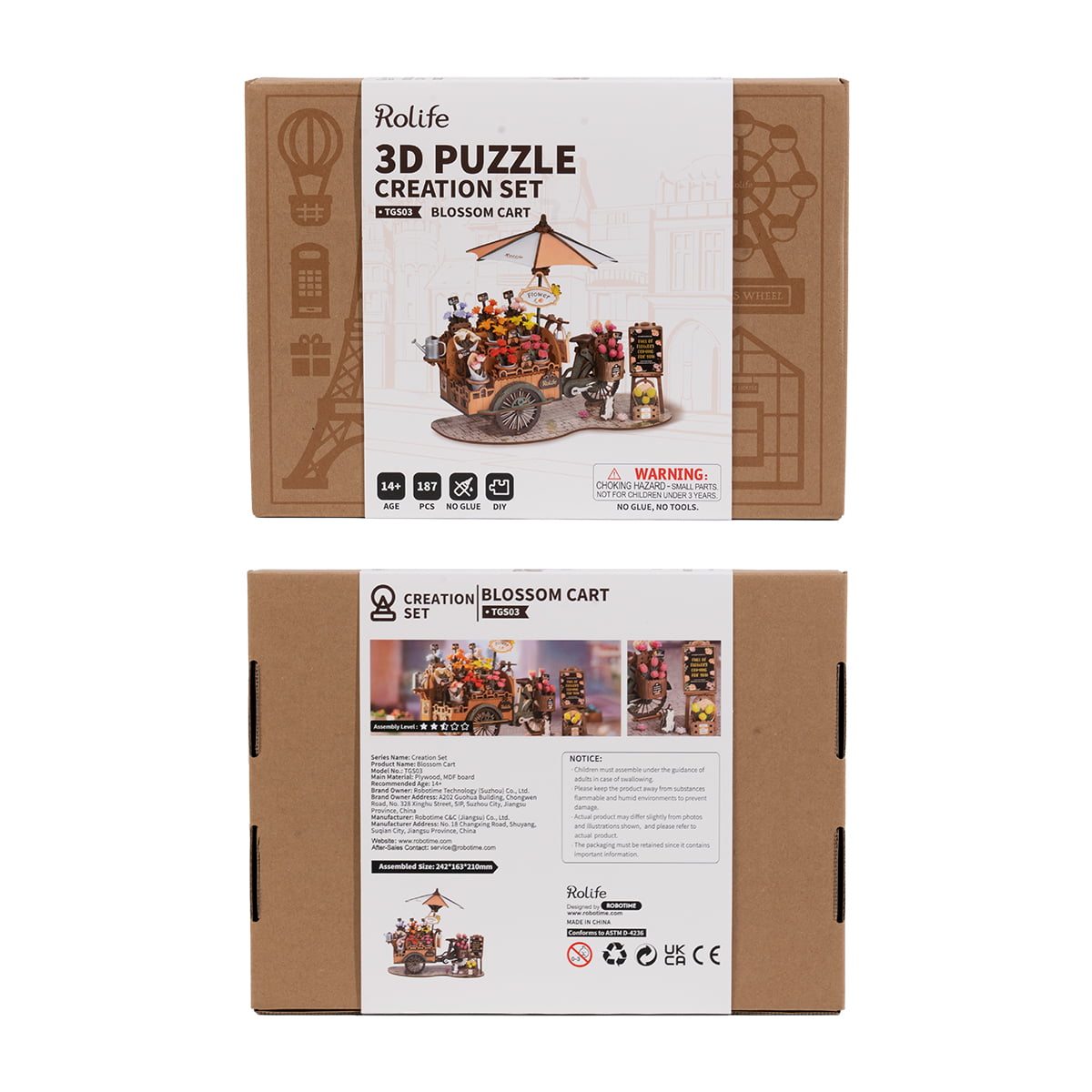 Blossom Cart 3D Puzzle