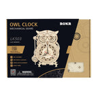 Owl Clock Mechanical Gears 3D Puzzle