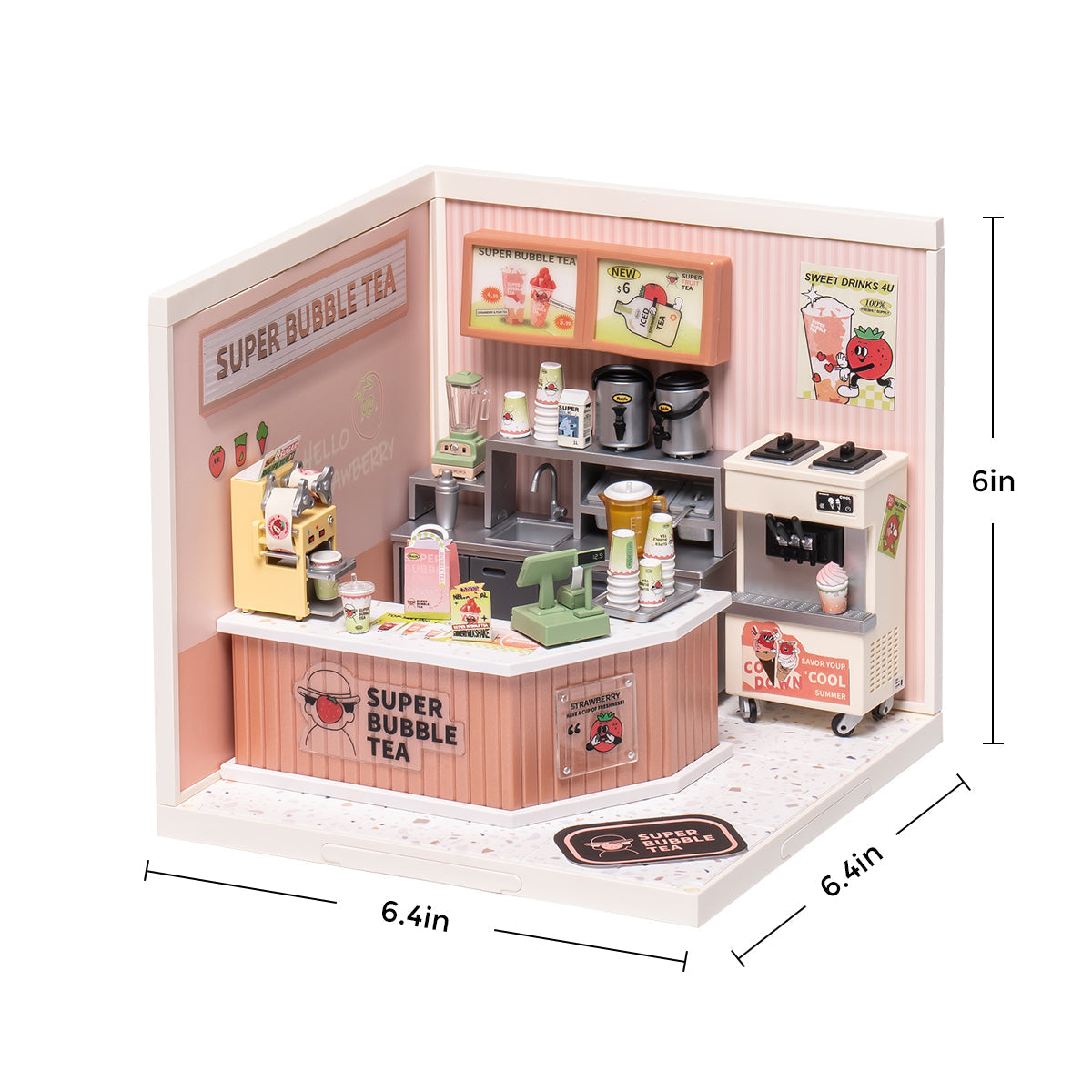 Double Joy Bubble Tea DIY Miniature House