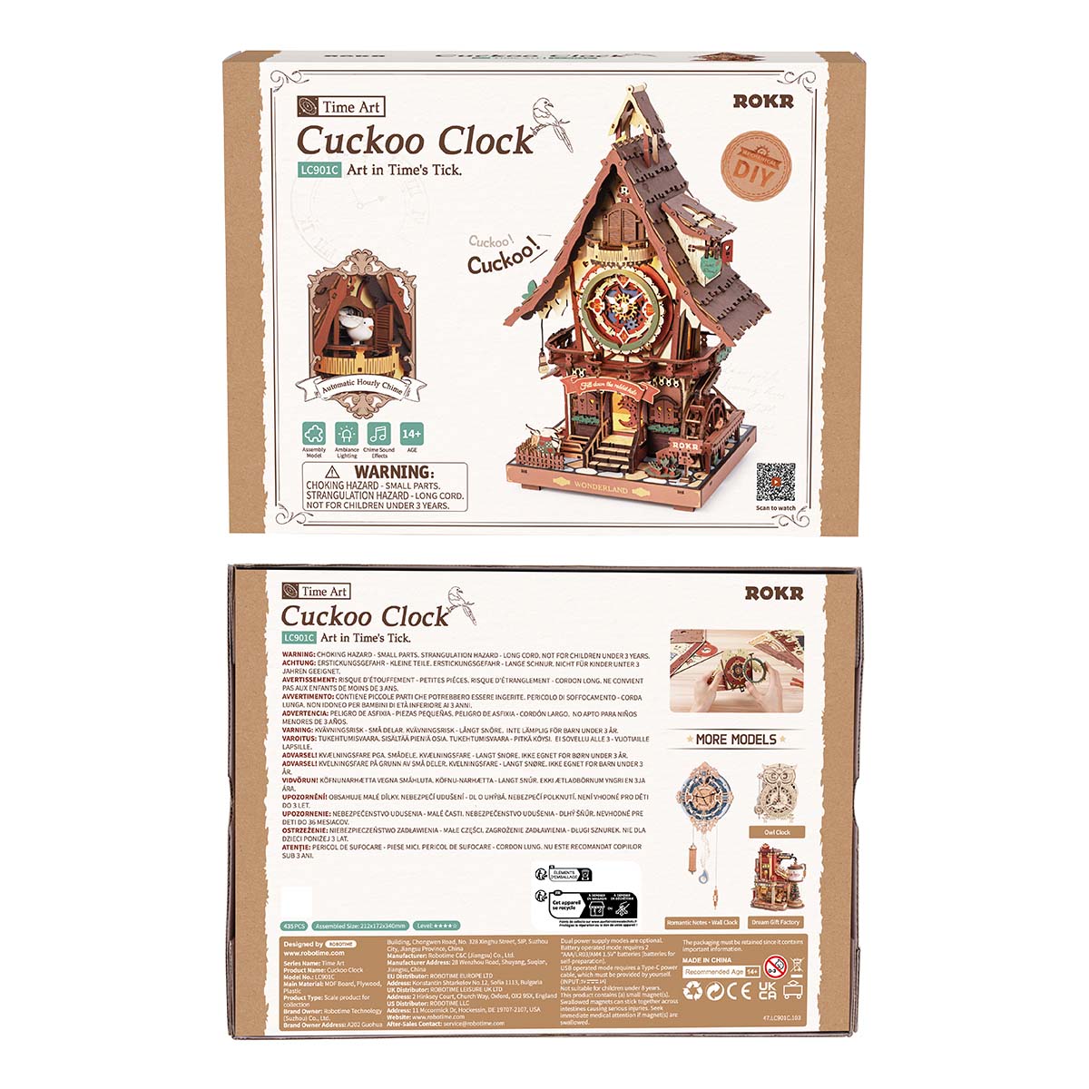 Cuckoo Clock Mechanical 3D Puzzle