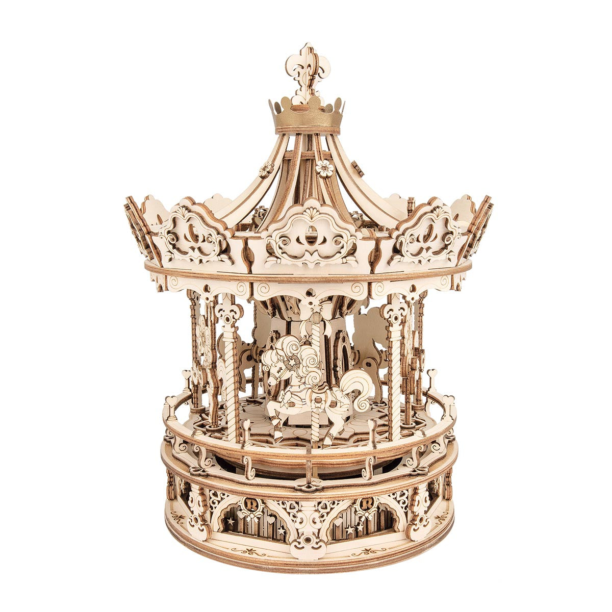 Romantic Carousel  Mechanical Music Box 3D Puzzle