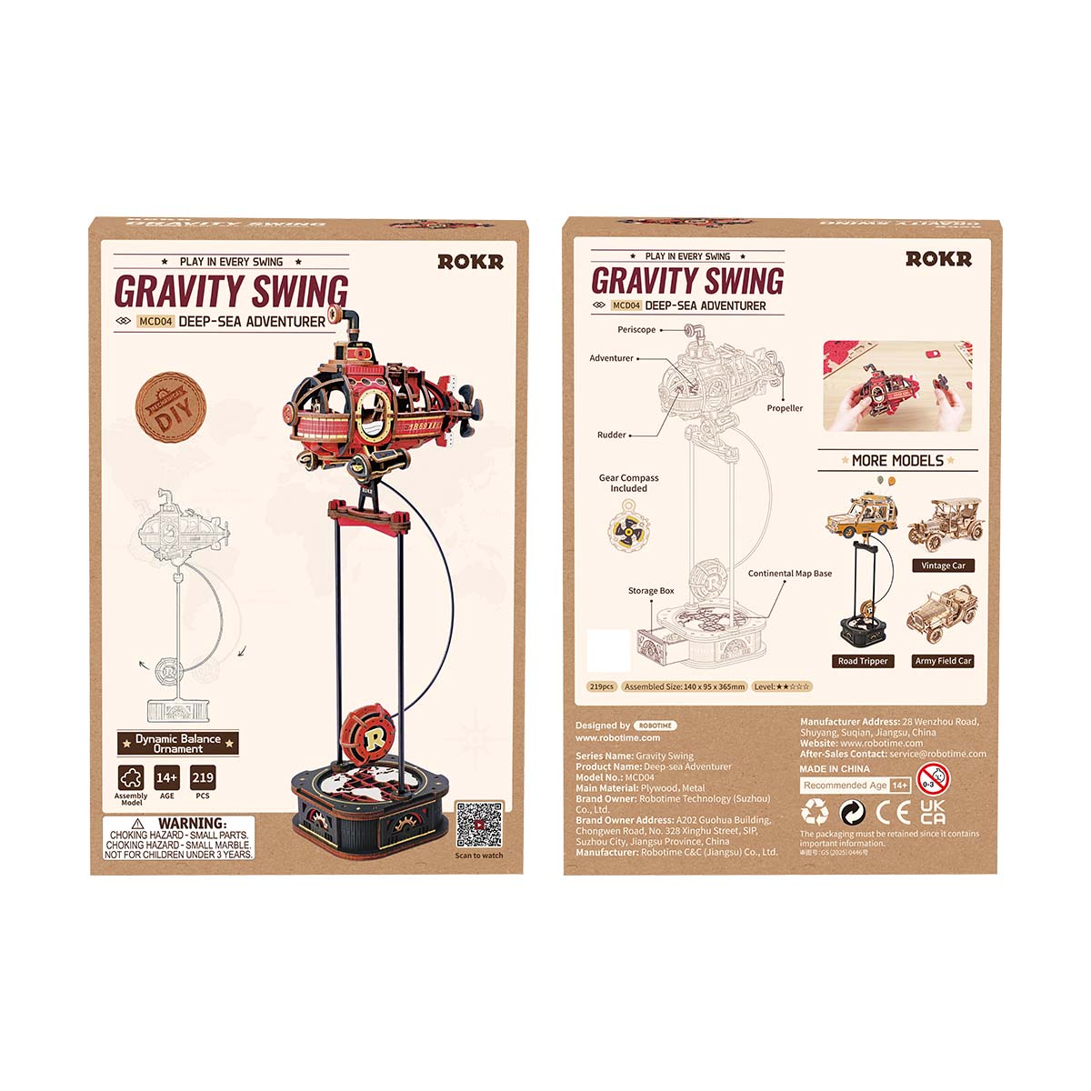 Deep-Sea Adventurer Pendulum Balance Toy 3D Puzzle