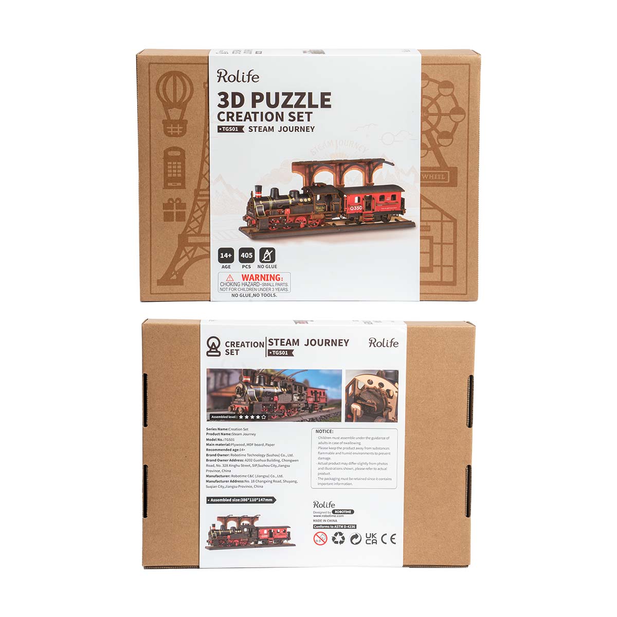 Steam Journey 3D Puzzle