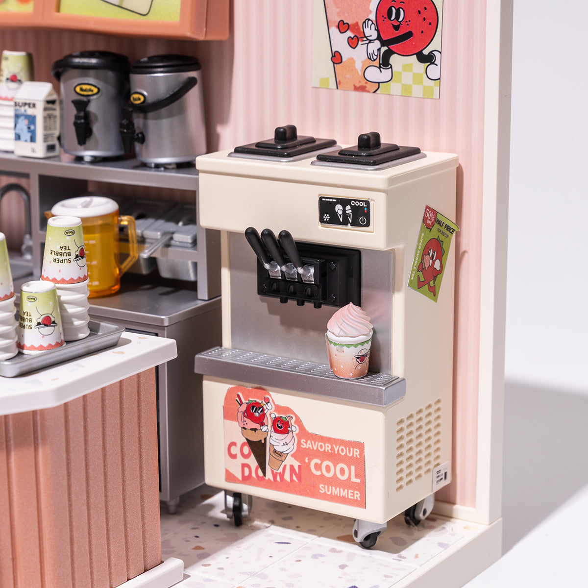 Double Joy Bubble Tea DIY Miniature House