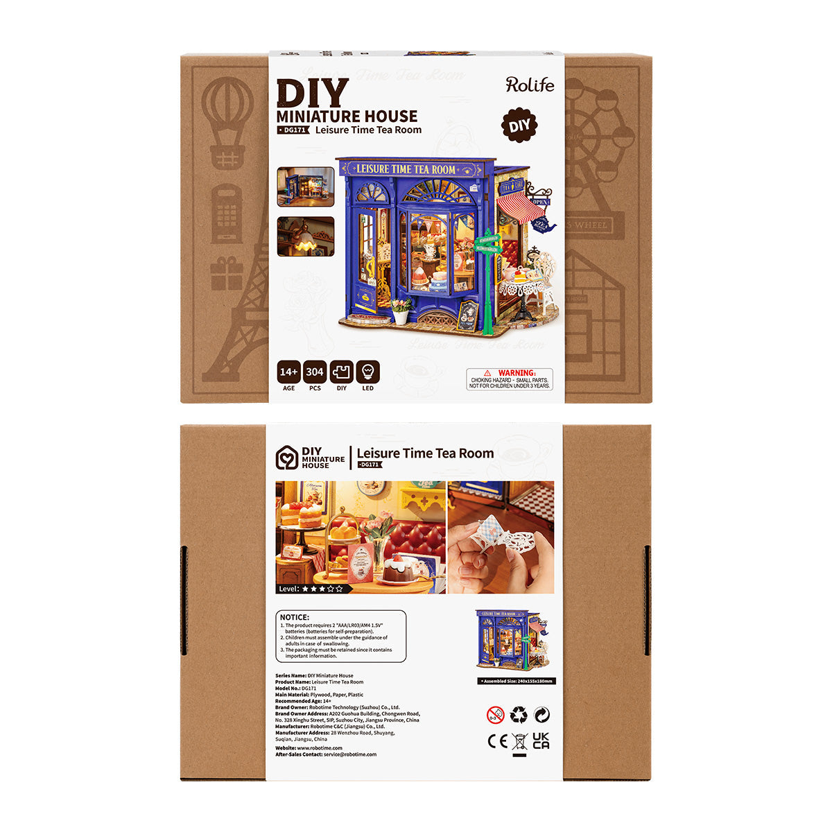 Leisure Time Tea Room DIY Miniature House