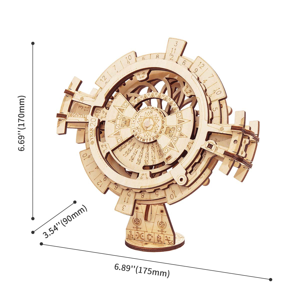 Perpetual Calendar 3D Puzzle