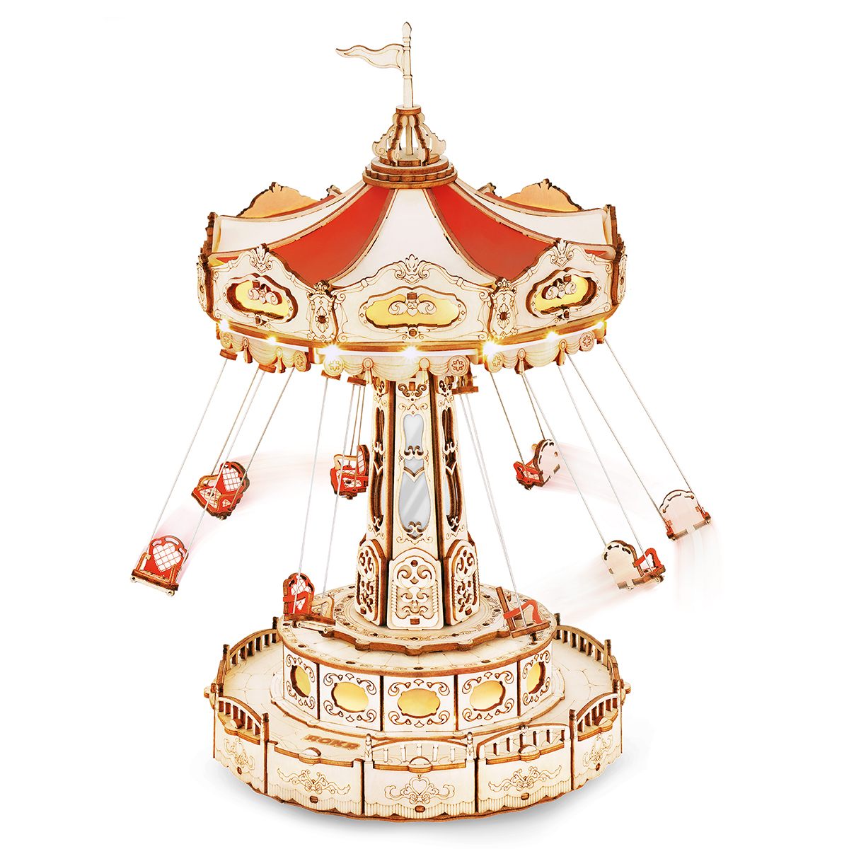 Swing Ride DIY Music Box 3D Puzzle