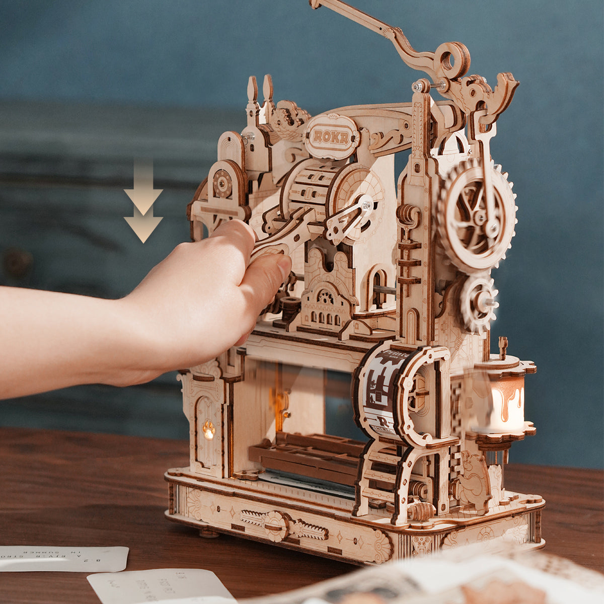 Classic Printing Press Mechanical 3D Puzzle