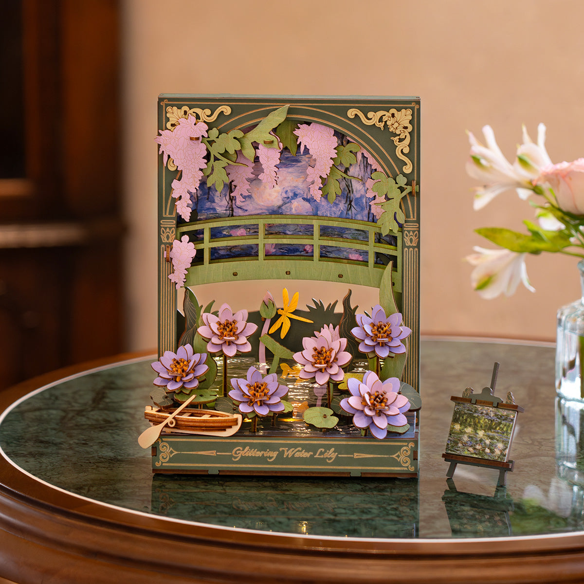 Glittering Water Lily Wall Art 3D Puzzle