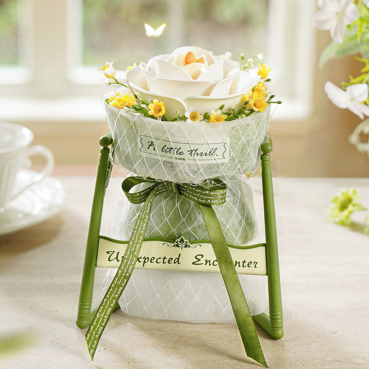 White Camellia DIY 3D Puzzle