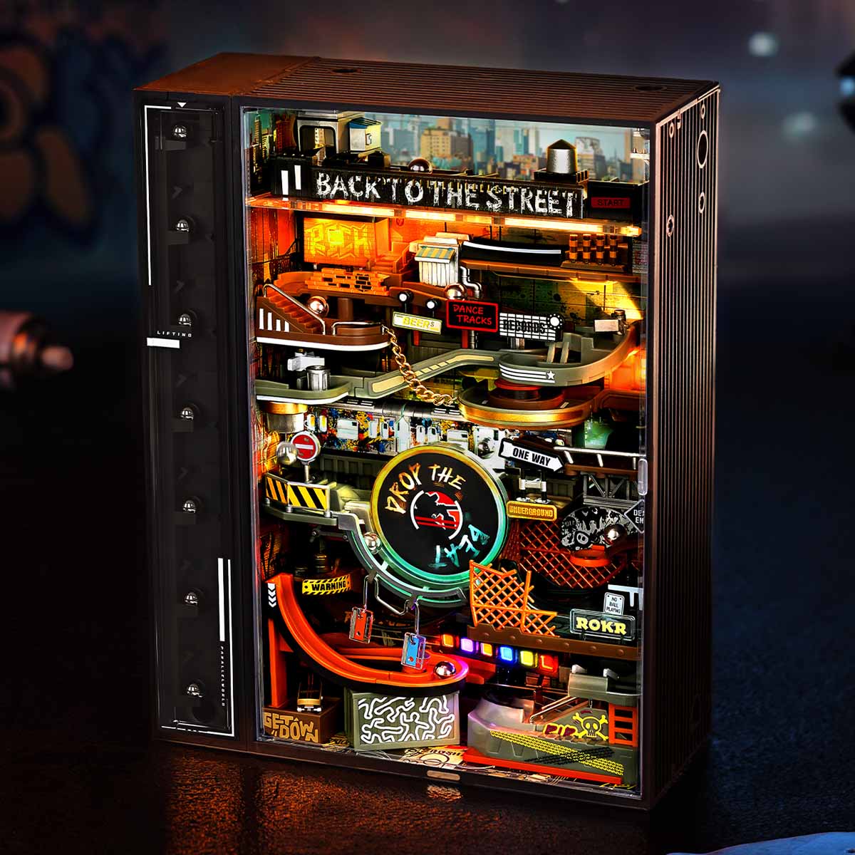 Hip-Hop Street Marble Run Mechanical 3D Puzzle