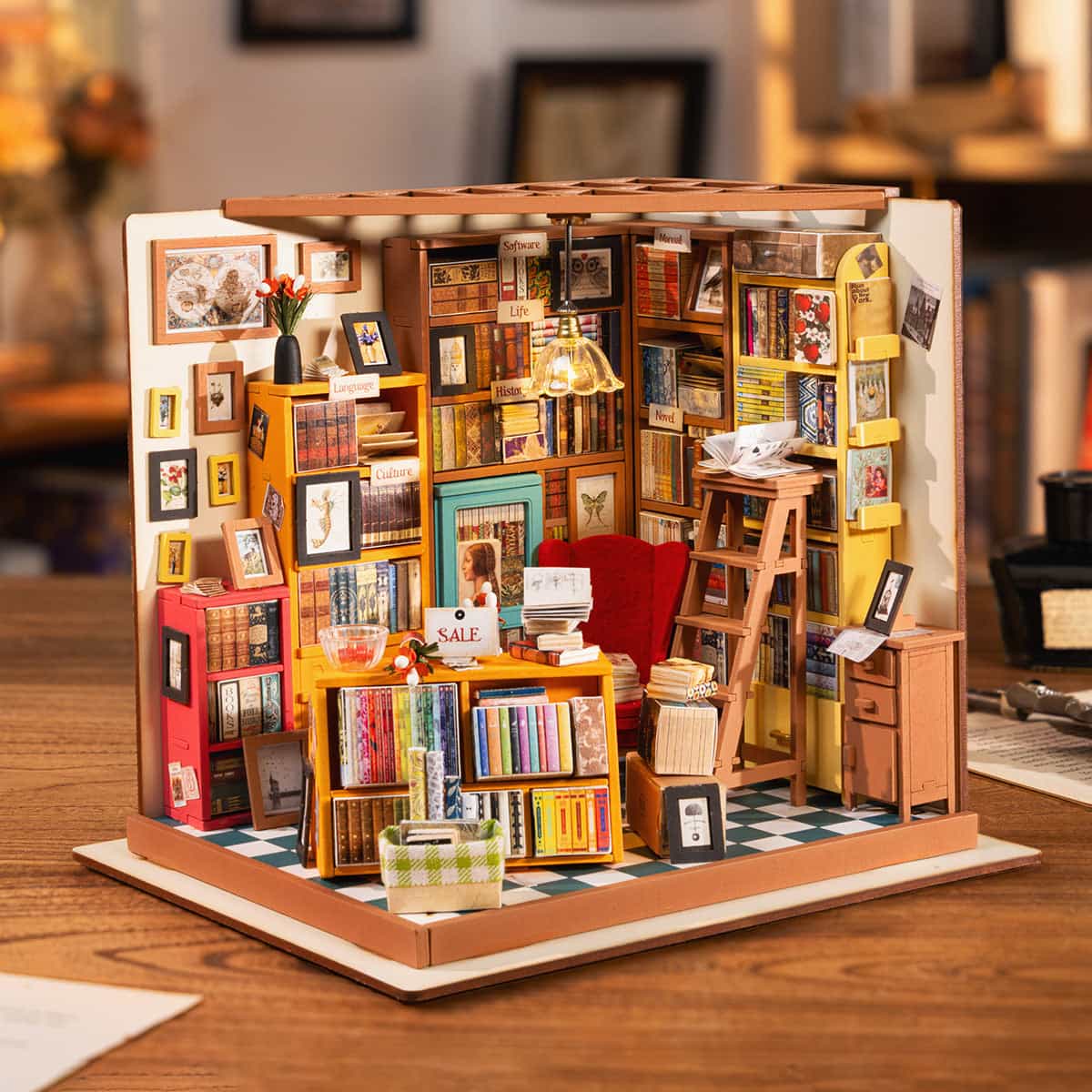 Sam's Study Library DIY Miniature House