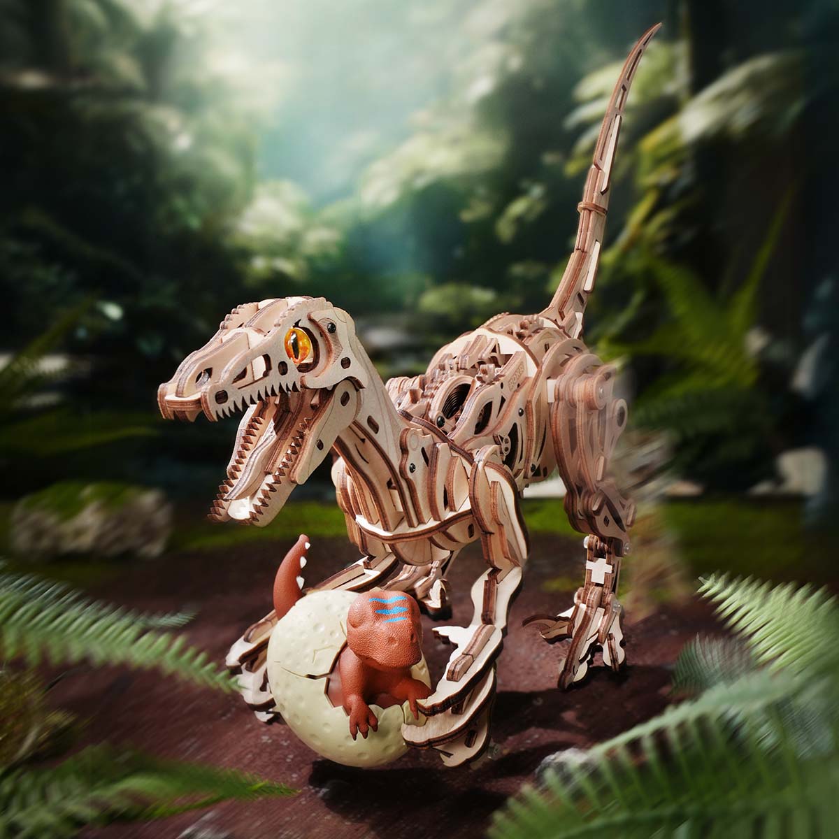 Velociraptor Mechanical 3D Puzzle