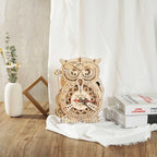 Owl Clock Mechanical Gears 3D Puzzle