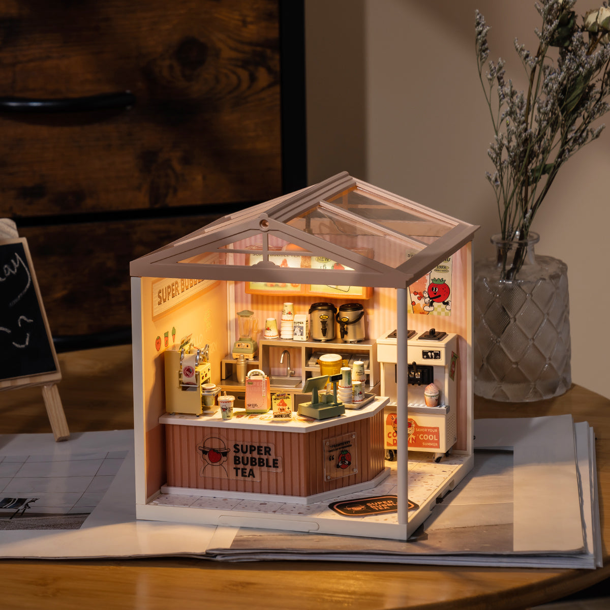 Double Joy Bubble Tea DIY Miniature House