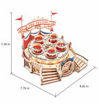 Tilt-A-Whirl DIY Music Box 3D Puzzle