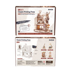 Classic Printing Press Mechanical 3D Puzzle